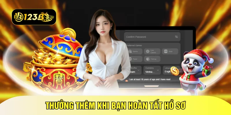 Thưởng thêm khi bạn hoàn tất hồ sơ
